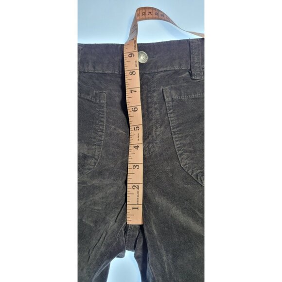 Free People Velvet Flare Pants Size 6 Brown/Chocolate Boho 70s Vintage - Picture 11 of 12